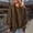 Brown, variant on Oplxuo Women's Oversized Fleece Lined Sweatshirt, Loose Crewneck Lantern Long Sleeve Pullover Drop Shoulder Tunic Tops
