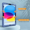 thumbnail image 6 of Fintie Silicone Case for iPad 10th Generation 10.9 Inch (2022 Model A2696 / A2757 / A2777), Marine Blue, 6 of 10