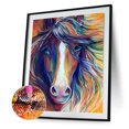thumbnail image 3 of Cuadros Decorativos Decoración del hogar arte 5D DIY diamante pintura caballo Animal resina Mural pared cuadros JShteea Nuevos Originales, 3 of 9
