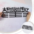 thumbnail image 3 of Taekwondo Medal Holder Display Hanger for DIY Taekwondo Competition with Trophy Rack Frame Wall Mount Medal Hanger for DIY Race Medals Trophies Over 60 Medals, 3 of 6