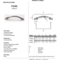 thumbnail image 2 of Alno A1476-35-BRZ Fiore 3-1/2" Cabinet Pull Bronze, 2 of 2