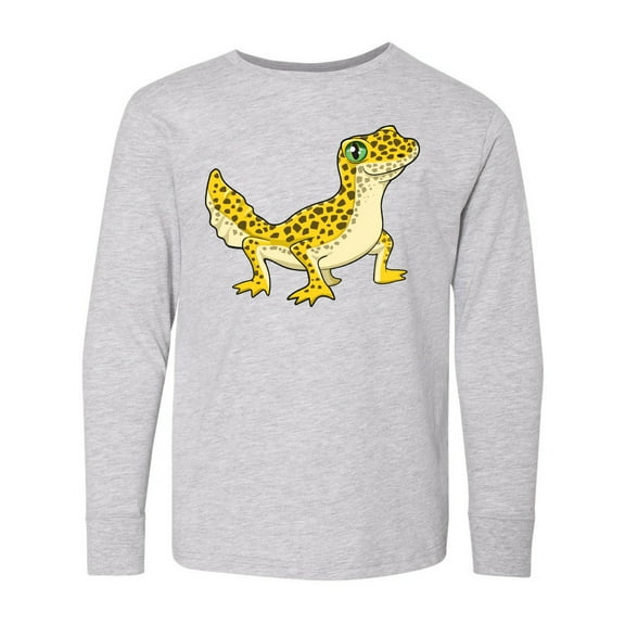 Inktastic Cute Leopard Gecko Long Sleeve Youth T-Shirt