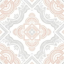 FloorPops! Cecilia White 12-in x 12-in Peel & Stick Vinyl Floor Tiles 10 Tiles/10 Sq.ft