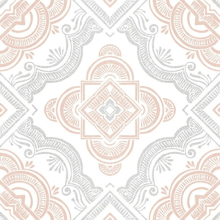 FloorPops! Cecilia White 12-in x 12-in Peel & Stick Vinyl Floor Tiles 10 Tiles/10 Sq.ft