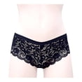 thumbnail image 1 of Bóxer Secret Treasures para Mujer, Negro Encaje Talla M, 1 of 3