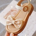 thumbnail image 5 of Otqutp Toddler Lightweight Footwear Girls' Sandals Summer Children's Soft Sole Shoes Fashion Girl Bow Princess Shoes Baby Beach Shoes Toddler Flower Wedding Party Shoes, 5 of 9