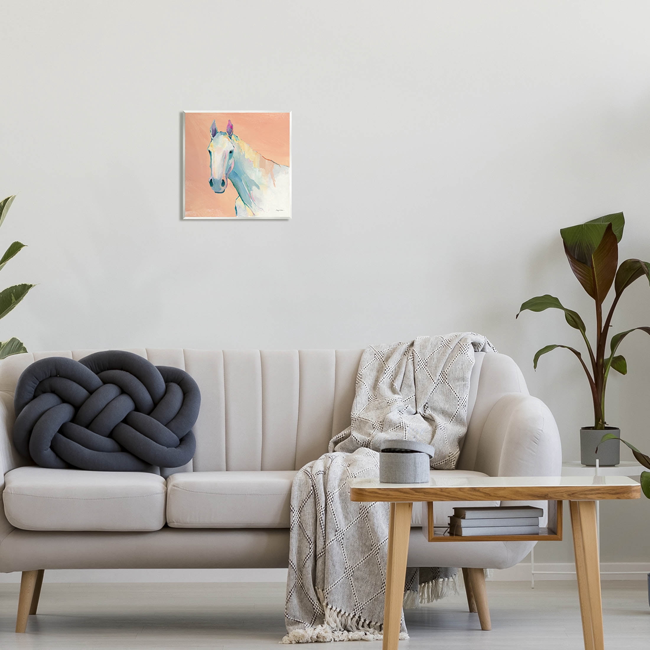 Stupell Industries Modern Horse Vivid Composition Painting Unframed Art Print Wall Art, Design by Avery Tillmon