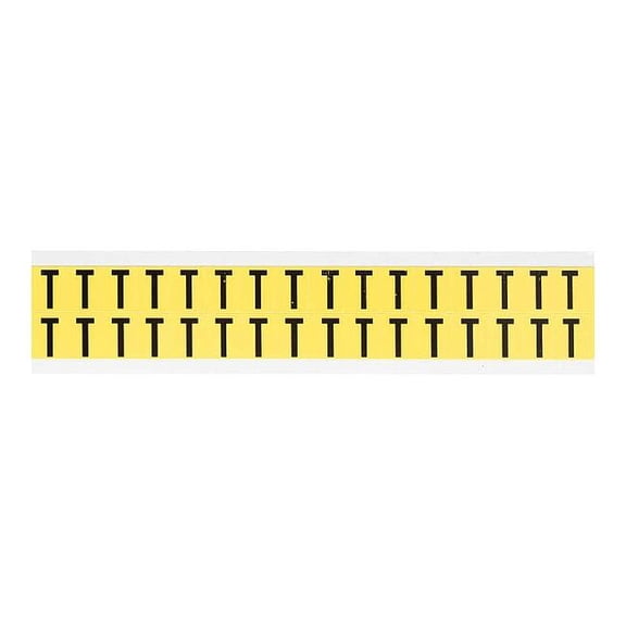 Brady LetterLabel,Vinyl,3/4inH,5/8inW,PK32 3420-T