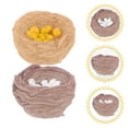 thumbnail image 4 of 10pcs Miniature Bird Nest Model Microlandscape Bird Nest Ornament Resin Bird Nest Decoration, 4 of 7