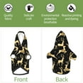 thumbnail image 3 of Uemuo Christmas Gold Deers for Winter Dog Hoodie Sweatshirts with Pockets Warm Dog Clothes for Small Dogs Chihuahua-Small, 3 of 8