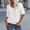 White, variant on YHAJDS Women's Basic T-shirts Short Sleeve Round Neck Solid Color Classic Casual Tee
