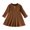 Brown, variant on JoyHoop Baby Toddler Girl Dresses Infant Sleeveless Summer Tank Dress Sundress Long Sleeve Fall Dress Rib Knit