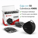 thumbnail image 1 of Cubrebocas KN95 Negros 5 Capas Alta Proteccion Paquete con 50 Piezas Mascarilla KN95 Desechable Transpirable Ajuste Comodo Filtracion Eficiente, 1 of 7