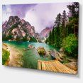 thumbnail image 2 of Mountain Lake Between Mountains - Large Landscape Canvas Art, 2 of 4