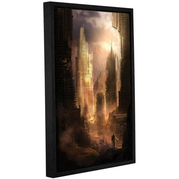 ArtWall Philip Straub "The Arrival" Gallery-wrapped Floater-framed Canvas