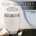 thumbnail image 3 of Forever Lane Classic Mini Cremation Urns for Ashes 4-Piece Keepsake Urn Set, White, 3 of 7