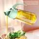thumbnail image 5 of Botella dispensadora de aceite para cocina, botella dispensadora automática de aceite de cocina con tapa abatible, botella de aceite de vidrio de 25 onzas con posavasos, adecuada para aceite de, 5 of 7