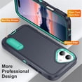 thumbnail image 3 of for iPhone 17 Case, iPhone 17 Phone Case with Built in Kickstand, Shockproof/Dustproof/Drop Proof Heavy Duty Military-Grade Rugged Protective Cover for iPhone 17,Light Green,For iPhone 17, 3 of 8