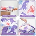 thumbnail image 5 of Beavtaens 4 Piece Toddler Bedding Set, Breathable and Soft Baby Sheet Set, Includes Quilted Comforter, Flat Sheet, Fitted Sheet and Pillowcase for Girls (Purple Dinosaur), 5 of 6