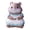 Dark pink, variant on Animal Decor Set, Cute Home Decor Small Figurines for Shelf, Desk and Tabletop, Animal Themed Decoration for Living Room, Nursery,Mini small animal ornaments(Purple,1.02x0.86")
