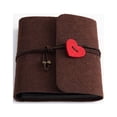 thumbnail image 3 of WHAMVOX 175 Felt Photo Album Elegant Photo Album Small Size Coffee, 3 of 8