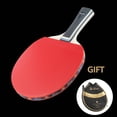 thumbnail image 3 of High Quality Table Tennis Racket 7 Ply Black+Red Comfortable Double-sided Gifts Replacement Sports Long Handle A, 3 of 6