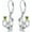 August, variant on Cat Earrings for Women 925 Sterling Silver Cute Cat with Red Heart Dangle Earrings