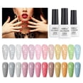 thumbnail image 1 of Set de esmaltes de uñas en gel AIMEILI Reflective Glitter 8 ml x12, 1 of 9