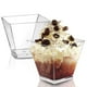 thumbnail image 1 of Mini vasos cuadrados de plástico para postre, 10 Uds., vaso de plástico transparente para aperitivos Parfait de 200ML para postres, aperitivos, helados WD.WDQZL Hogar, 1 of 5