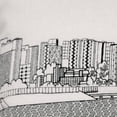 thumbnail image 2 of 35" White Madison Daylight Skyline Lumbar Decorative Pillow, 2 of 4