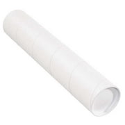 Partners Brand Mailing Tubes,W/Caps,4x18",PK15 P4018W