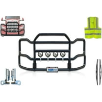 Compatible with 579 2022  No Fog Front Grille Deer Moose Brush Bumper Guard Large Black