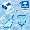 thumbnail image 2 of Inadays Pool Skimmer Net with Telescopic Pole, 48 inch Adjustable Leaf Skimmer for Swimming Pool, Spa, Pond, Great Pool Accessories, 2 of 7