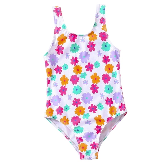 Girl 1 Piece Swimsuit Cut Out Bathing Suit Girl Swimwear Size 5 Wide Shoulder Straps Swimming Suit Summer Beach Swimwear, Size 4-5 Years,Color#2