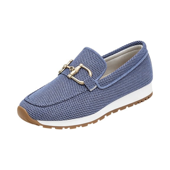Wensltd Women Summer Loafers Mesh Slip On Breathable Casual Comfortable Walking Loafers For Daily Wear