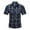 Dark Blue, variant on ALLLIST with Pockets Mens Shirts Short Sleeve Cotton Button Down Shirts Plaid Casual Green Clothes for Men