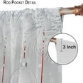 thumbnail image 6 of Christmas Curtains, Red Xmas Balls Fir Branch Snow New Year Rod Pocket Drapes for Kitchen Living Room Bedroom Dinning Room Window Treatment, 84x84 Inch, 6 of 7
