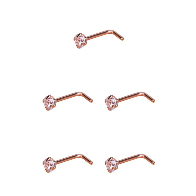 Qarigey Perno prisionero en la nariz, pasador de perforación, joyería elegante para el cuerpo, regalos, anillos para la nariz, accesorio de Type2 NO2