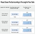 thumbnail image 5 of Wehilion Tulle Table Skirt Ruffle Tutu Table Cloth, LED Table Skirt for Rectangle Table for Baby Shower Wedding, Birthday Party Decoration, 5 of 7