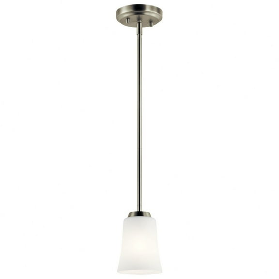 44053NI Kichler Lighting Tao - Mini-pendant 1 Light - with Contemporary inspirations - 7.25 inches tall by 4.75 inches wide-Brushed Nickel Finish