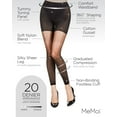 thumbnail image 3 of Women's MeMoi MM-291 Body Smoother Footless Sheer (Black L), 3 of 7