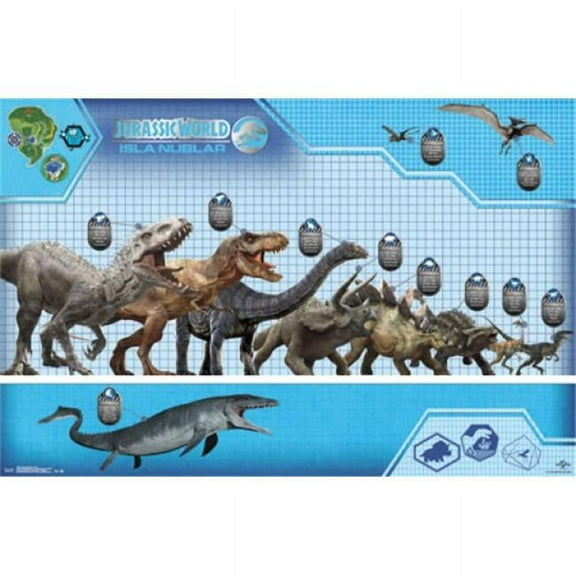 Posterazzi  Jurassic World - Chart Poster Print - 22 x 34 in.