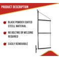 thumbnail image 2 of 4 Pack of 3 Tier Shipping Container Shelving Bracket with 18"(D) x 60"(H) - Black Powder Coated Steel Shelf Brackets for Heavy Duty Trailer Containers - Easy to Assemble & Remove, 2 of 9