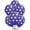 Purple/White, variant on PMU Polka Dot Balloons PatryTex 11 Inch Premium Purple Violet with All-Over Print White Dots Pkg/12