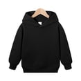 thumbnail image 2 of Lumtrix Girls Hoodies Trendy Long Sleeve Hooded Sweatshirt Cute Fall Winter Pullover with Pocket Black 130, 2 of 10