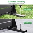 thumbnail image 4 of MAYEERTY 72*47in Outdoor Privacy Screen, 6 Panels Metal Privacy Fences for Patio, Black, 4 of 7