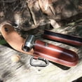 thumbnail image 2 of Tarière manuelle, perceuse à main pour travail du bois perceuse à la main con étui en cuir for Bushcraft Settlers clé à bois foret à bois en plein air trou cheville en bois pour le camping Marron, 2 of 4
