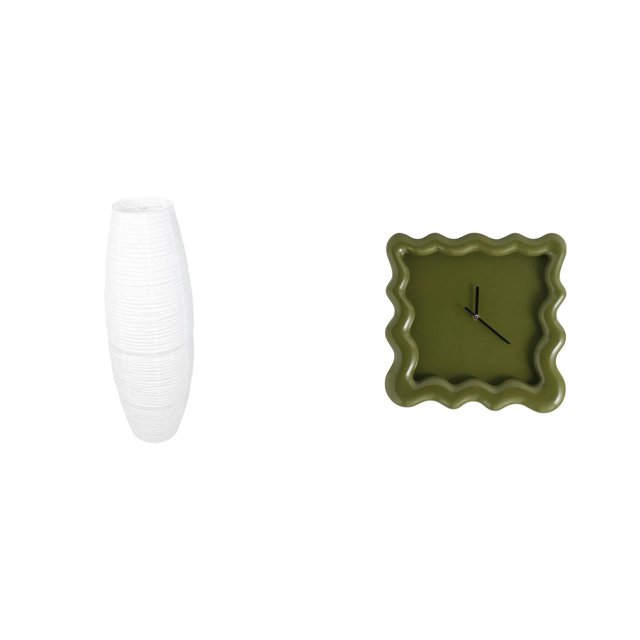 Cubierta de lámpara de pie,Lámpara de pie decorativa con pantalla de papel de arroz,Lámpara de pie clásica con pantalla y accesorios de iluminación,Reloj de pared,Reloj de pared decorativo