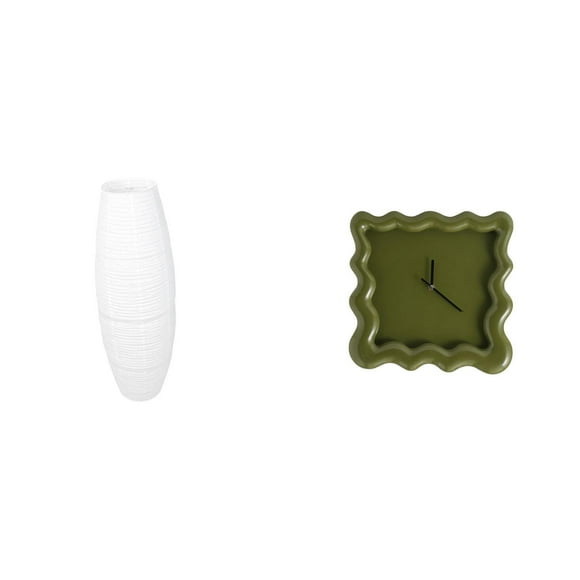 Cubierta de lámpara de pie,Lámpara de pie decorativa con pantalla de papel de arroz,Lámpara de pie clásica con pantalla y accesorios de iluminación,Reloj de pared,Reloj de pared decorativo