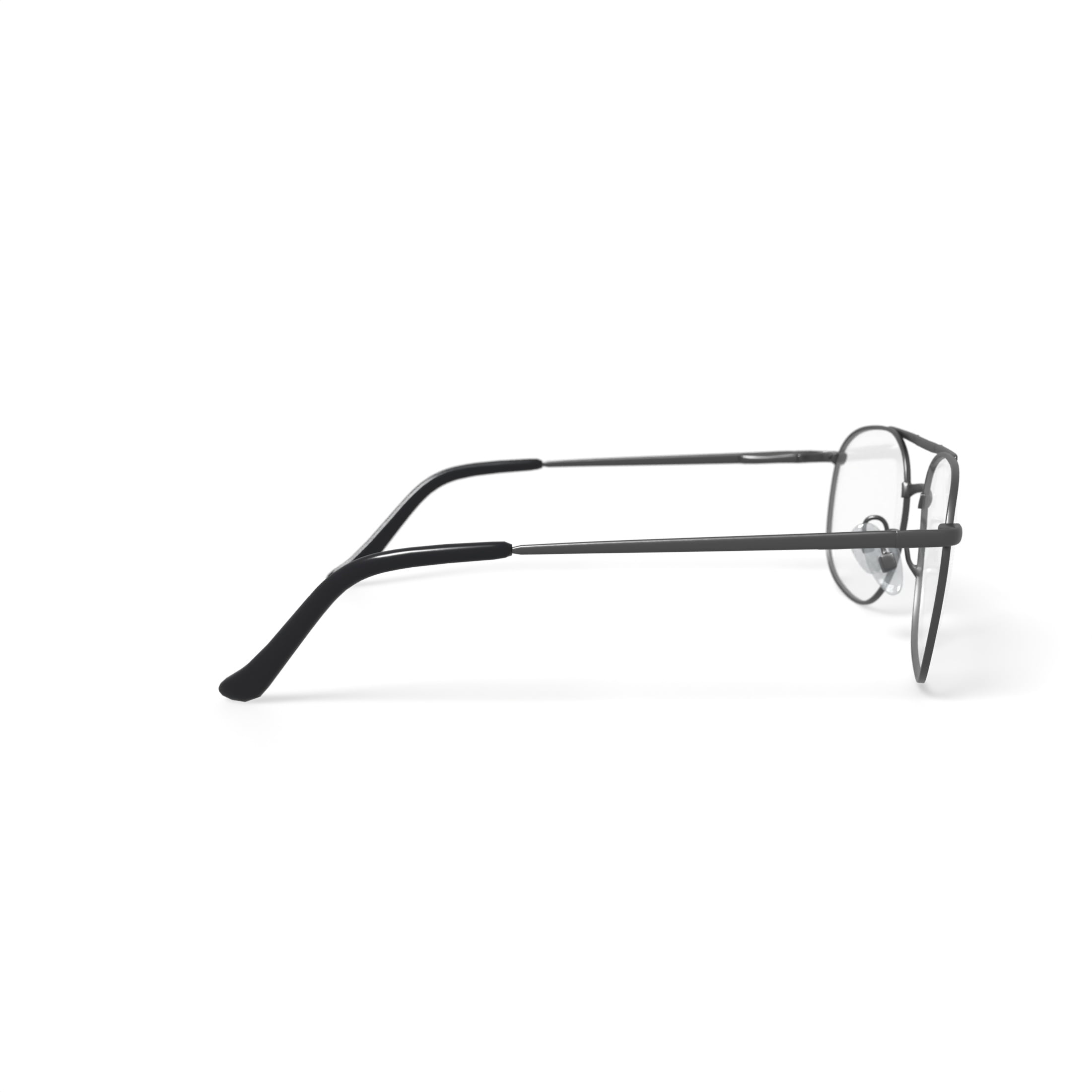 Via Milano Men's Tremont Round Prescription Eyeglasses with Case, Gunmetal